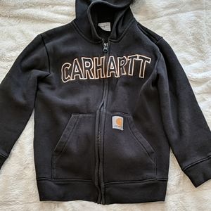 Carhartt hooded zip up sweatshirt, boys